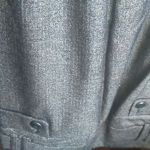 Lane Bryant  tweed black pant with cuff and front and back pocket wide leg